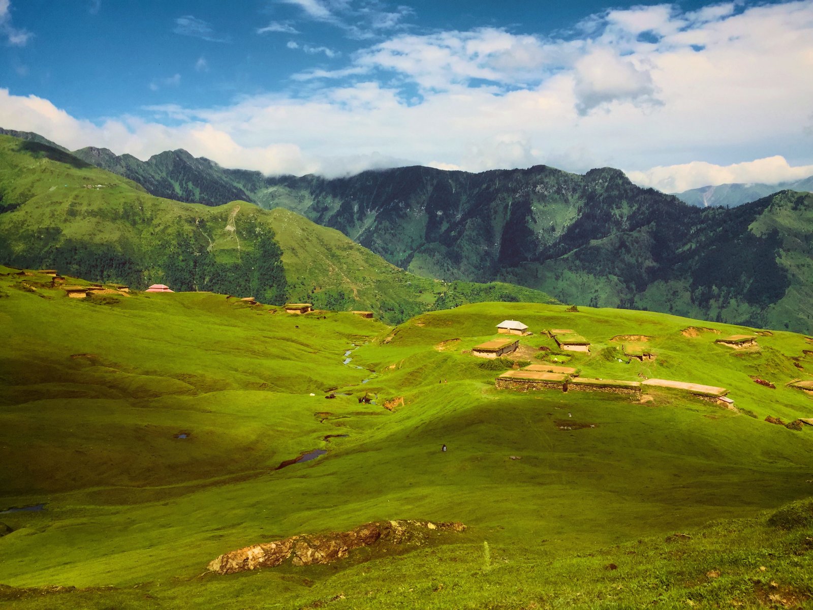 Neelum Valley, Azad Kashmir — emerald river winding through green mountains